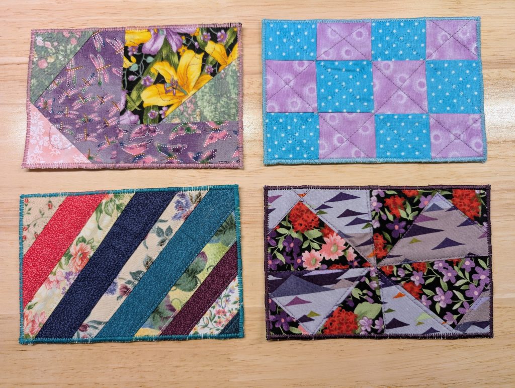 Fabric Postcard Set All Occasion Quilted