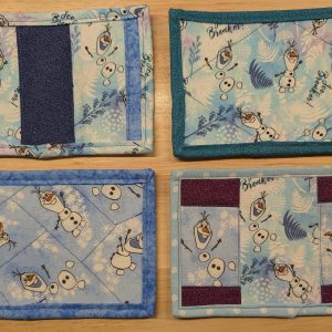 Olaf Quilted Fabric Postcard Set